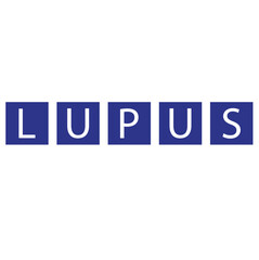  Lupus word written on wooden bloks vector icon,.eps
