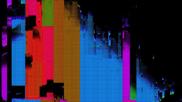 Static interference and signal breakup. A Bad Tv Screen Transition adds a chaotic vintage feel.