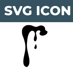 Black paint blots icon Splash Icon Water drops, black sea ocean waves stencil. Liquid elements, cry droplet icons vector set. Ink, sauce, river isolated splashes Puddles drops splashing water