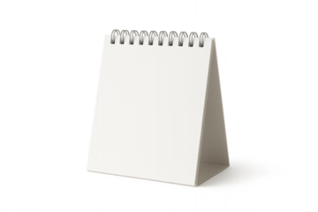  Blank Calendar for Planning: A crisp, blank desk calendar stands poised, its clean pages ready to capture the rhythm of days, months, and the essence of time.