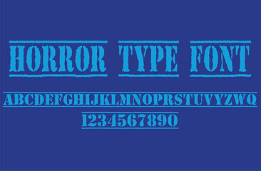 Horror dark lettering tattoo vector type font. grunge style Y2k type font with gothic pank rock and blood style signs and symbols. scary tattoo font vector icon	