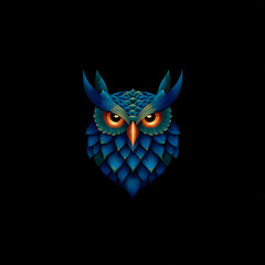 The beautiful blue owl 