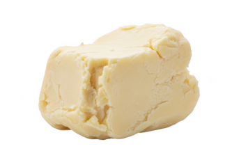 Butter block isolated on transparent background
