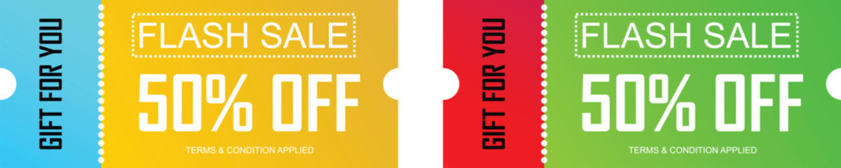 50% OFF VOUCHER . FLASH SALE 50% OFF COUPON  FOR SHOPPING 