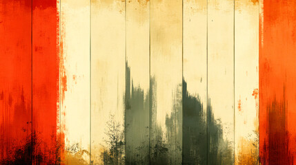 Rustic boho uneven stripe pattern