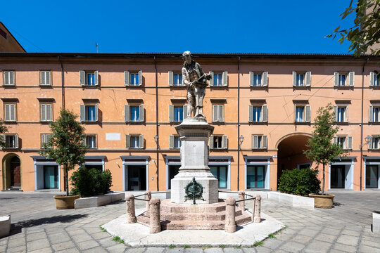 Statue of Luigi Galvani in Piazza Galvani - Bologna, Italy