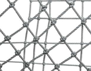 Intertwined thick rope knot pattern, abstract texture