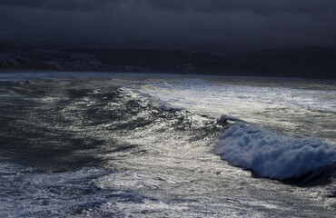 European windstorm Emilia affecting Gran Canaria, Canary Islands