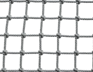 Fototapeta premium Textured rope net pattern with knot details