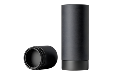 Black push up bottom mat paper tube deodorant container standing and base