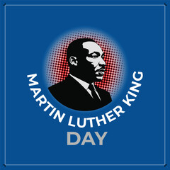 Martin luther king day celebration illustration