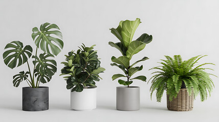 Fototapeta premium green plant in a pot image isolated on white background