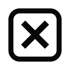 Close button icon symbol