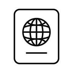Global network icon representing internet