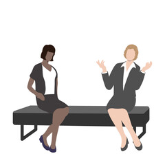 Fototapeta premium set of business people in flat style vector