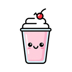 Kawaii Pink Milkshake. (2)