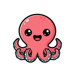 Cute Octopus Character.