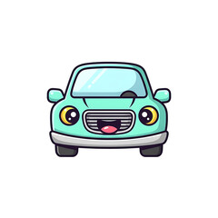 Cute Cartoon Car. (1)