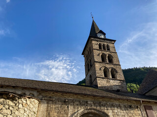 Fototapeta premium Sant Andreu de Salardu Romanesque church bell tower