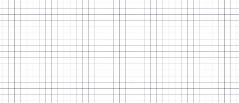Minimalist vector grid background. Seamless checkered pattern texture similar to a clean notebook sheet, for mathematics, education, and modern design concepts.
