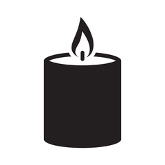 Candle Icon for Interior Design and Atmosphere