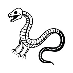 Fototapeta premium snake skeleton