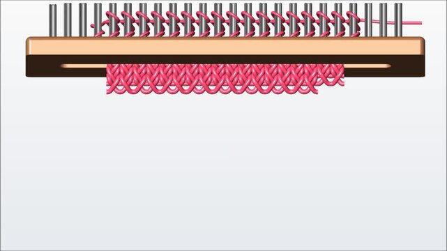 Puntada de ochos o puntada basica fundamental  en 3d
