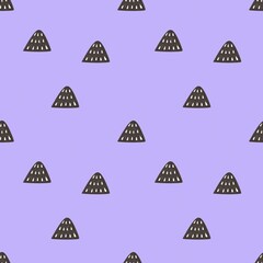 Seamless pattern with abstract decor elements. hand drawing. design for fabric, textile, wrapper, print	
