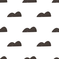 Seamless pattern with abstract decor elements. hand drawing. design for fabric, textile, wrapper, print	
