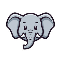 Elephant Cartoon Head.