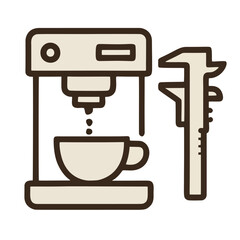 Icon for precision espresso brewing