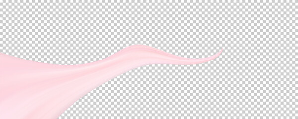 Glowing pink light trail with sparkles and smooth curves on transparent background. Ideal for magic effects, fantasy motion graphics, or romantic digital designs. © Rohman