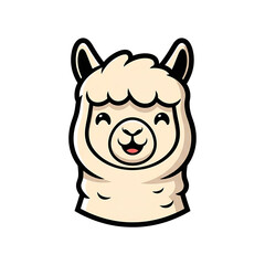 Obraz premium Cute Llama Cartoon. (3)