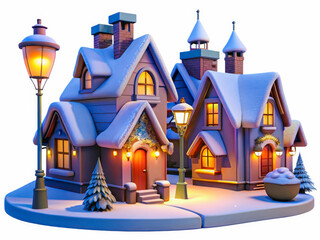 a small house with a light on top