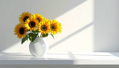 sunflowers in a vase
