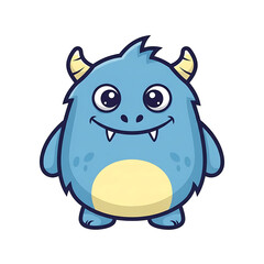 Cute Blue Monster.