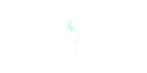 Delicate ethereal mint green smoke wisps gently rising against a deep black background crafting abstract organic