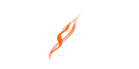 Dynamic abstract orange glow light trail on black background vibrant flowing digital art graphic Modern elegant flame