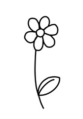 vector illustration of a flower