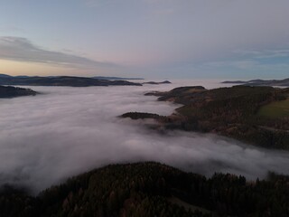 Versunken im Nebelmeer, Bucklige Welt in Niederösterreich 