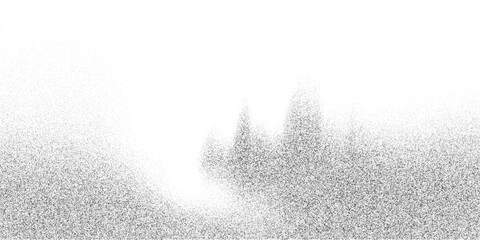 Abstract stipple dot field with random splatter density. Gritty sand particle backdrop, vector illustration