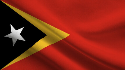 East Timor flag representing national pride and sovereignty during celebrations