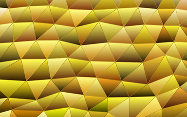 abstract vector geometric triangle background - yellow and brown