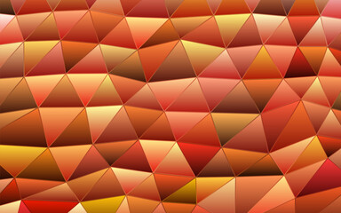 abstract vector geometric triangle background - orange