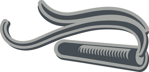 Logo in the vintage style of a lit cigarette.