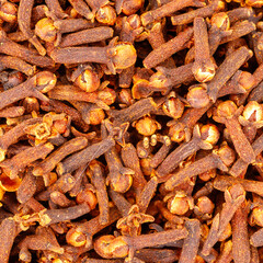 Dried whole cloves for cooking and seasoning food