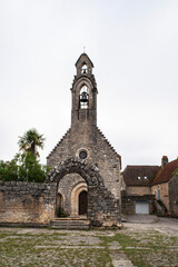 Remains of the Hospitalet chapel in Rocamadour, France, former oratory of the Saint Jean Baptiste hospital