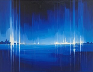 blue gradient with vertical white highlights AI generated