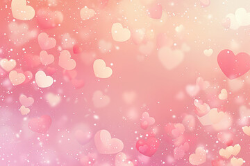 ハートの背景デザイン