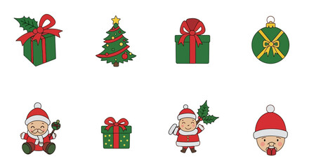 Festive Christmas Toys and Decorations including Gifts Ornaments and Santa Characters for Holiday